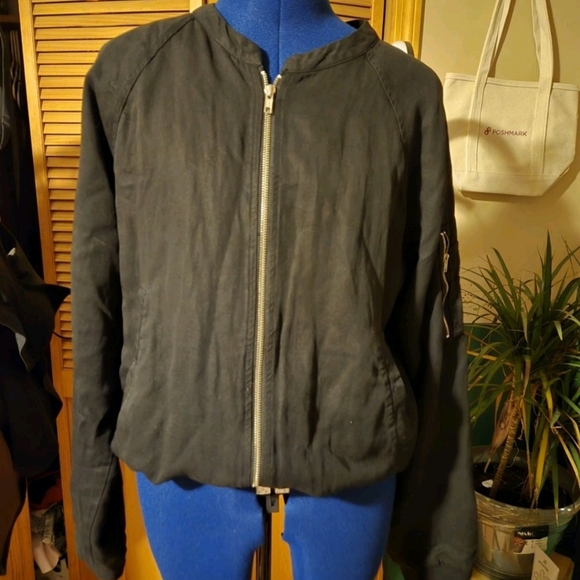 Sanctuary Women's Black Bomber Jacket - Picture 1 of 5